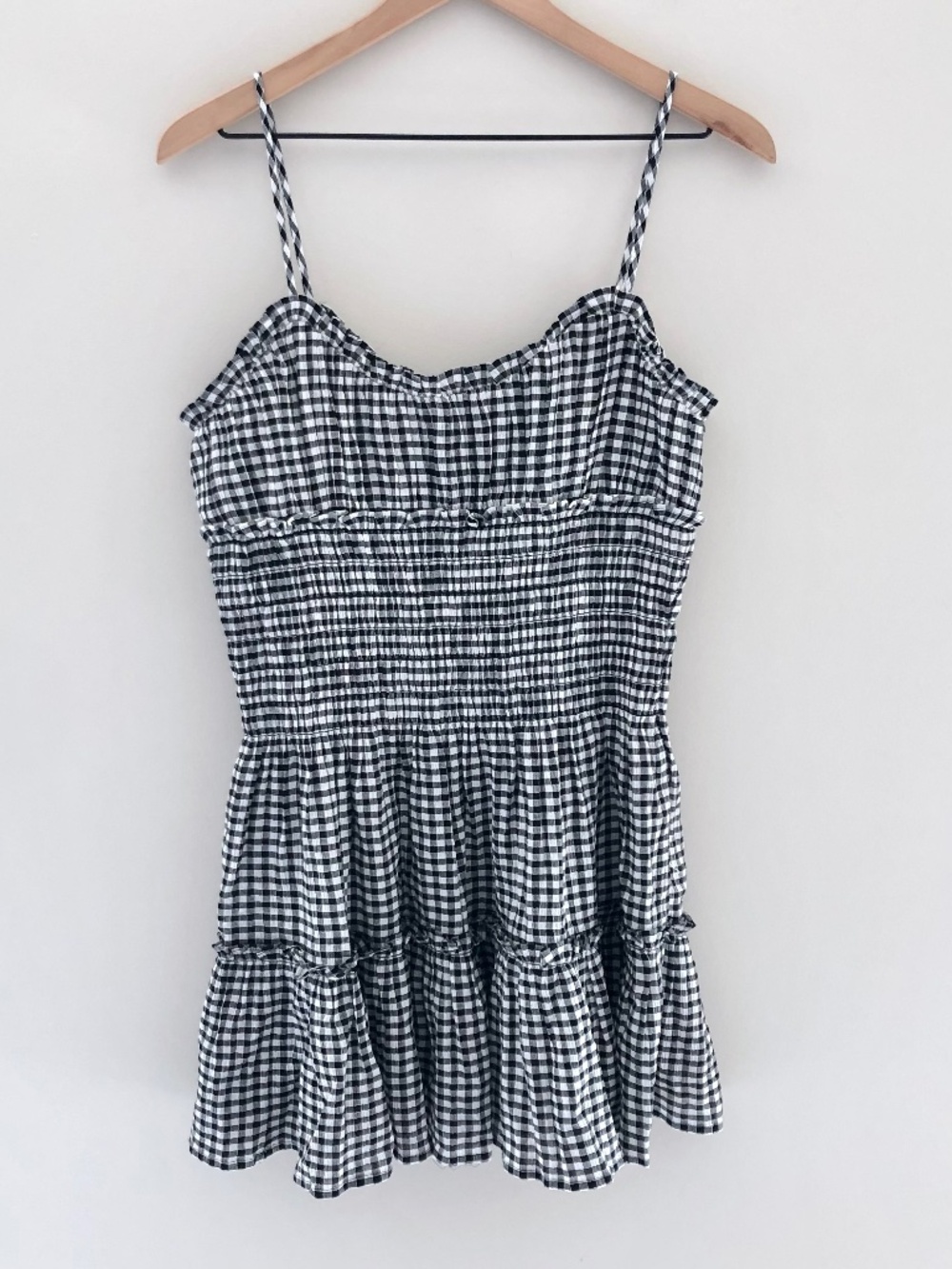 NWT J.Crew Smocked Mini Dress in Gingham